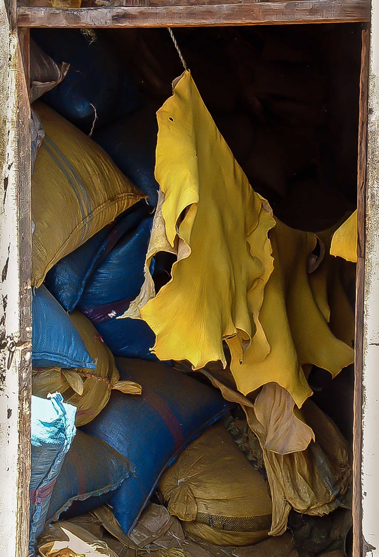 Leather to dry, Morocco